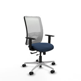 PIQUERAS Y CRESPO Silla de oficina Zulema Azul Marino y Blanco
