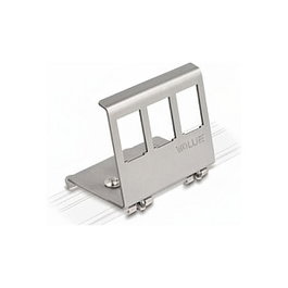 VALUE Hutschienen-Adapter unbestckt para 3 Keystones, carril DIN de montaje