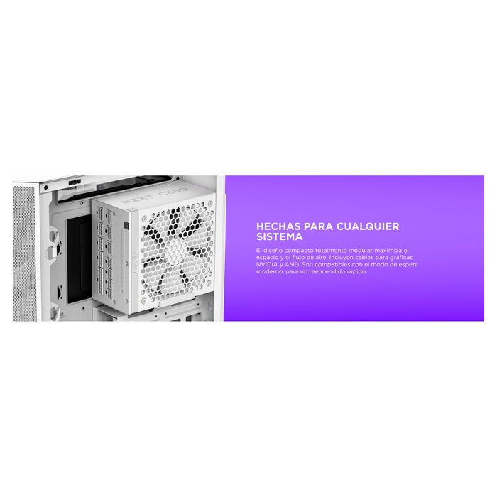NZXT C1200 Gold ATX 3.1 Fuente de Alimentación 1200W 80+ Gold Modular 135mm Ventilador NZXT C1200 Gold ATX 3.1 Fuente de Alimentación 1200W 80+ Gold Modular 135mm Ventilador