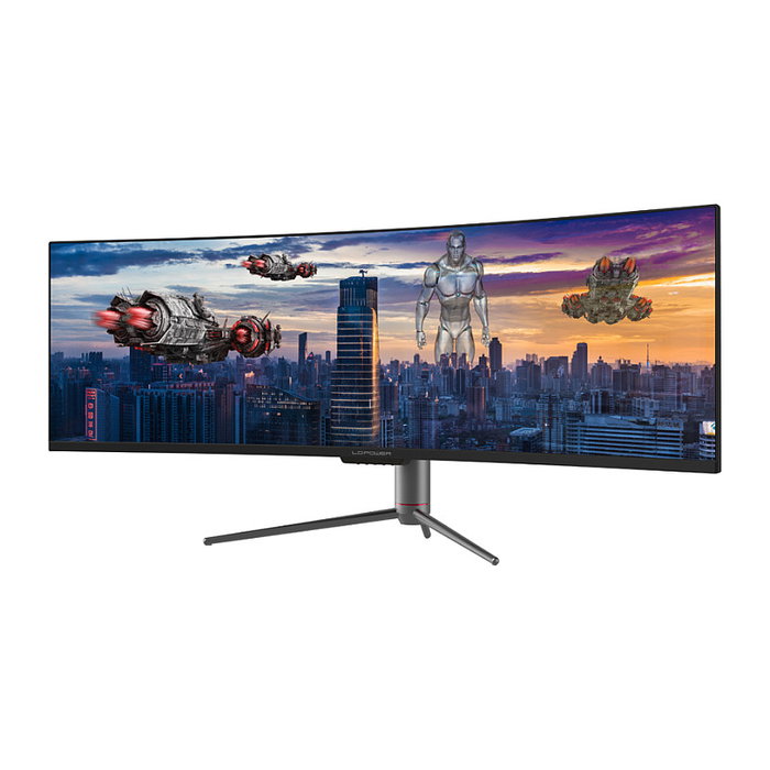 LC-Power LC-M49-DQHD-120-C-Q Monitor Gaming Curvo 124.5 cm (49") UltraWide Quad HD QLED VA 5120x1440 120Hz 1800R 2xHDMI 2xDP Negro