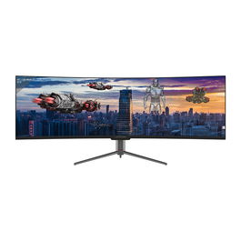 LC-Power LC-M49-DQHD-120-C-Q Monitor 49" UltraWide Quad HD QLED 120Hz VA+DP+HDMI Negro Curvo 1800R