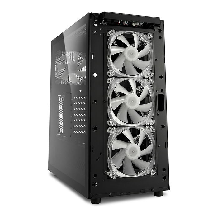 Sharkoon TG6M RGB ATX 1xGlas Black Torre Gaming con Panel Lateral de Cristal Templado y Iluminación RGB