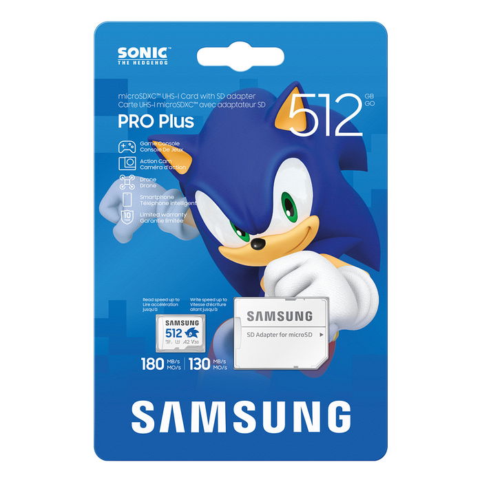 Samsung MB-MD512S MicroSDXC 512GB Clase 10 UHS-I 180MB/s 130MB/s Samsung MB-MD512S MicroSDXC 512GB Clase 10 UHS-I 180MB/s 130MB/s