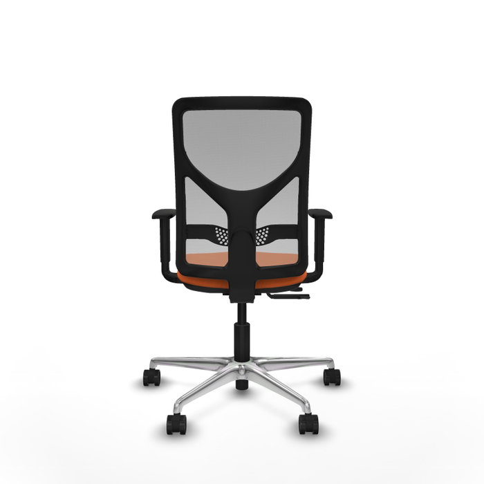 PIQUERAS Y CRESPO Silla de oficina Motilla Naranja y Gris PIQUERAS Y CRESPO Silla de oficina Motilla Naranja y Gris