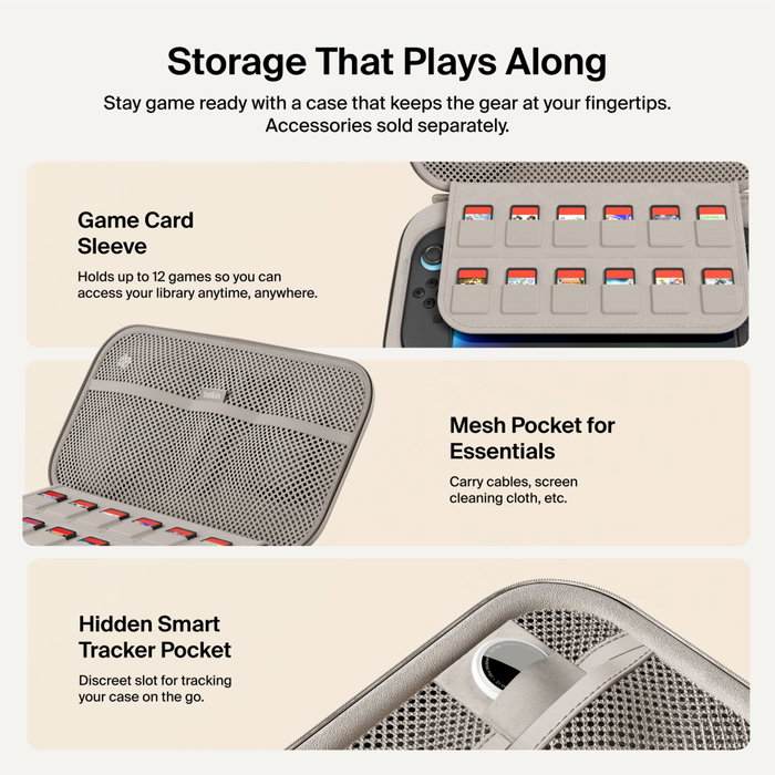Belkin Charging Case Pro 10000mAh para Nintendo Switch 2 - Sand