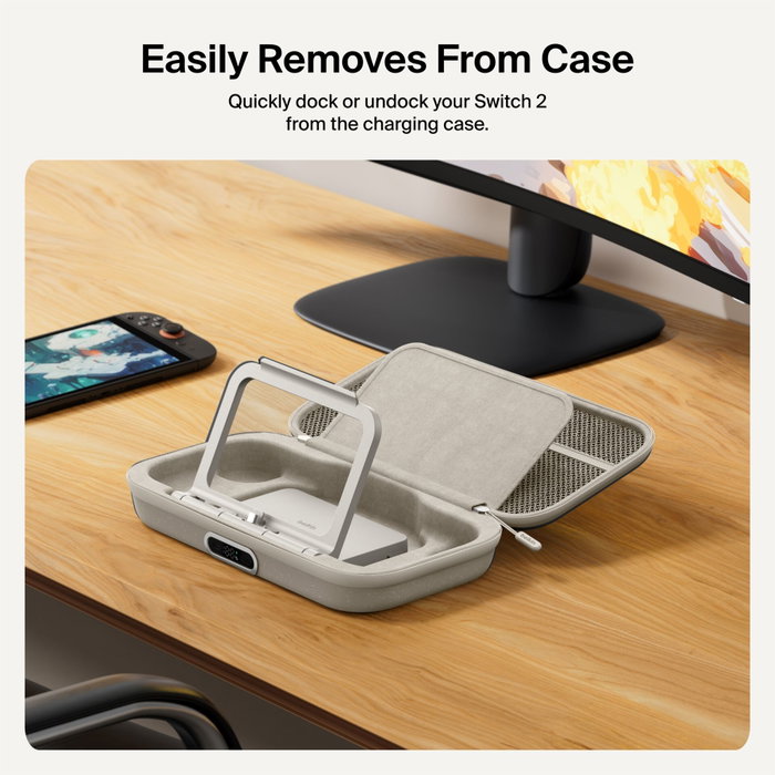Belkin Charging Case Pro 10000mAh para Nintendo Switch 2 - Sand