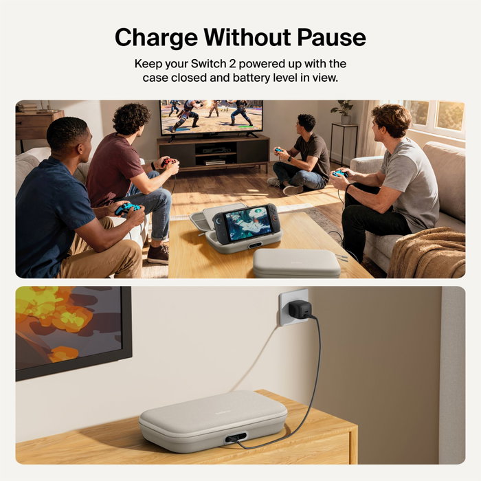 Belkin Charging Case Pro 10000mAh para Nintendo Switch 2 - Sand