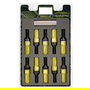 Omp OMPS09981409 Juego 20 Tornillos con Protector Aluminio Colores M14x1.5 Llave 17-19 Largo 28mm Amarillo