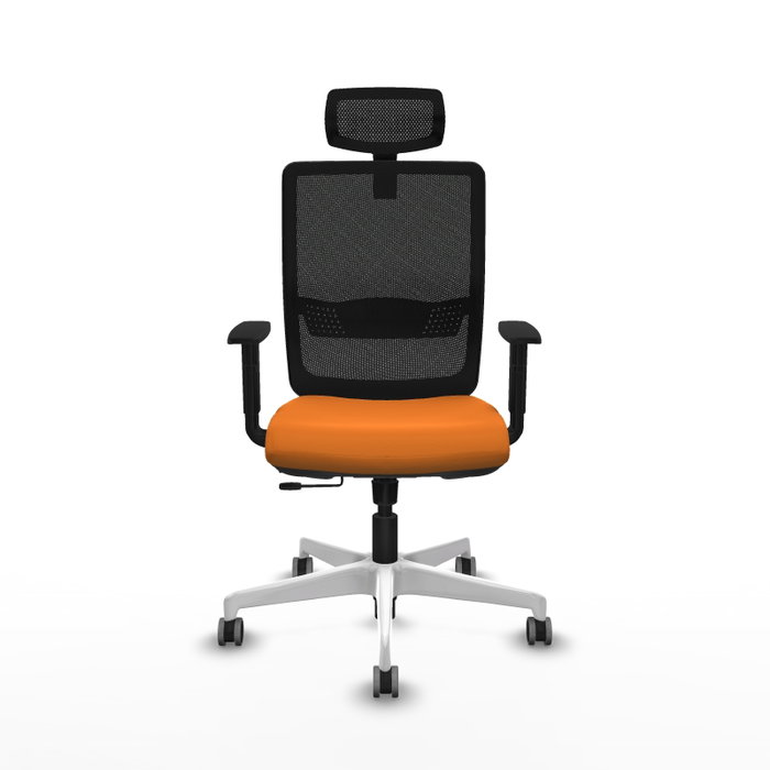 PIQUERAS Y CRESPO Silla de oficina Haches Naranja y Negro PIQUERAS Y CRESPO Silla de oficina Haches Naranja y Negro