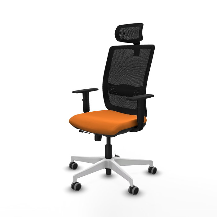 PIQUERAS Y CRESPO Silla de oficina Haches Naranja y Negro PIQUERAS Y CRESPO Silla de oficina Haches Naranja y Negro