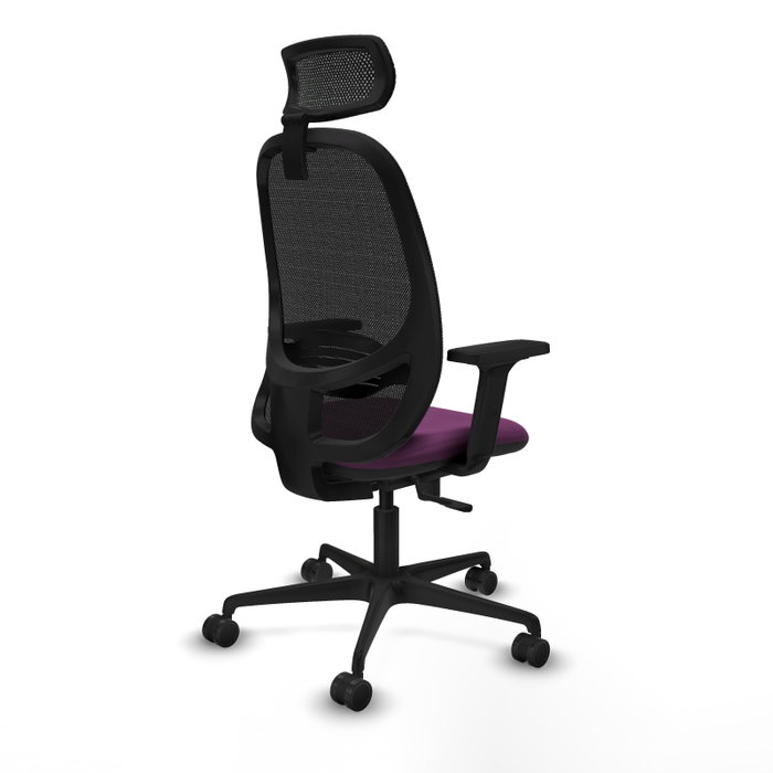 PIQUERAS Y CRESPO Silla de oficina Cilanco con mecanismo Sincro, Morada y Negra PIQUERAS Y CRESPO Silla de oficina Cilanco con mecanismo Sincro, Morada y Negra