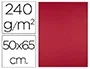 Liderpapel Cartulina 50x65 cm 240g/m2 Rojo Navidad para Dibujo y Manualidades