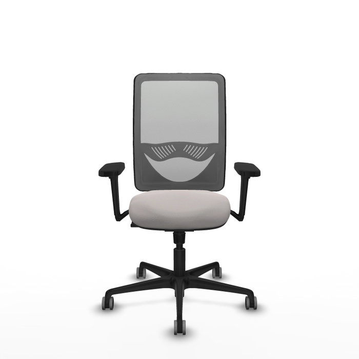 PIQUERAS Y CRESPO Silla de oficina Zulema con Mecanismo Sincro, Blanco y Gris PIQUERAS Y CRESPO Silla de oficina Zulema con Mecanismo Sincro, Blanco y Gris