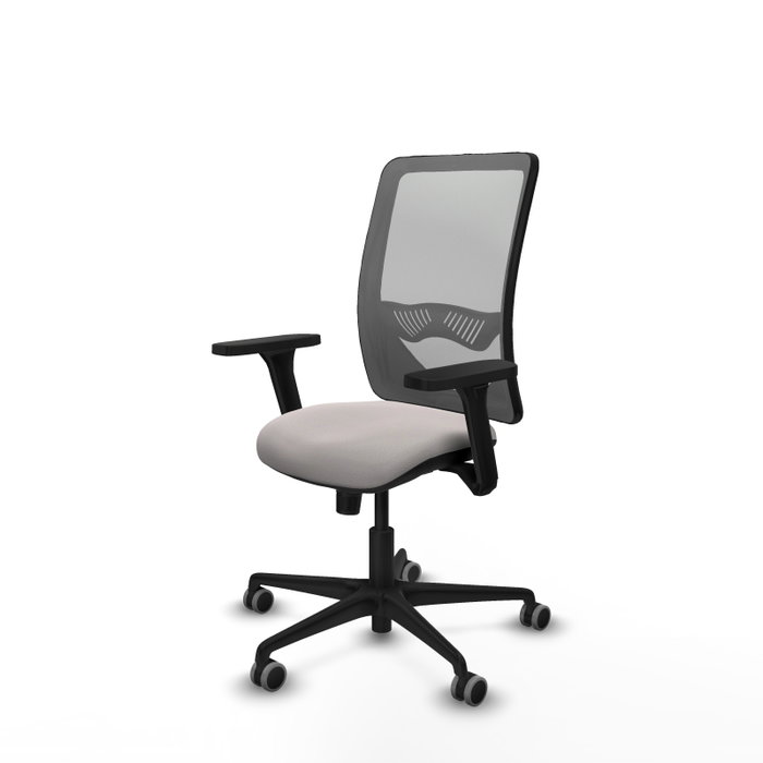 PIQUERAS Y CRESPO Silla de oficina Zulema con Mecanismo Sincro, Blanco y Gris PIQUERAS Y CRESPO Silla de oficina Zulema con Mecanismo Sincro, Blanco y Gris