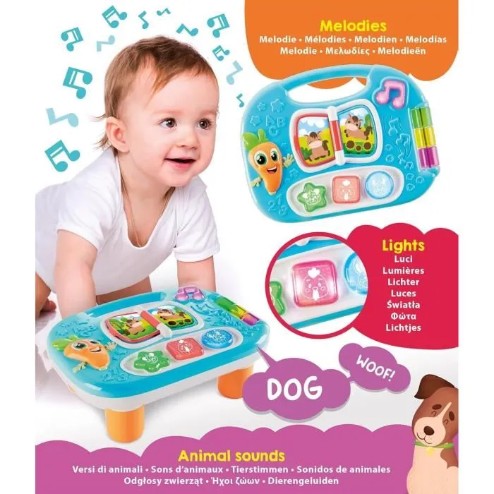 Lisciani Giochi Mesa Educativa Carotina Baby La Granja con Animales, Sonidos y Melodías LIS8008324111329