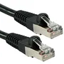 LINDY Cable de red Cat6a S/FTP RJ-45 0,3m Negro