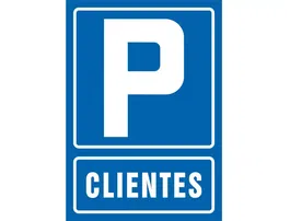 Syssa Señal de Parking Clientes PVC 210x297 mm
