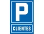 Syssa Señal de Parking Clientes PVC 210x297 mm