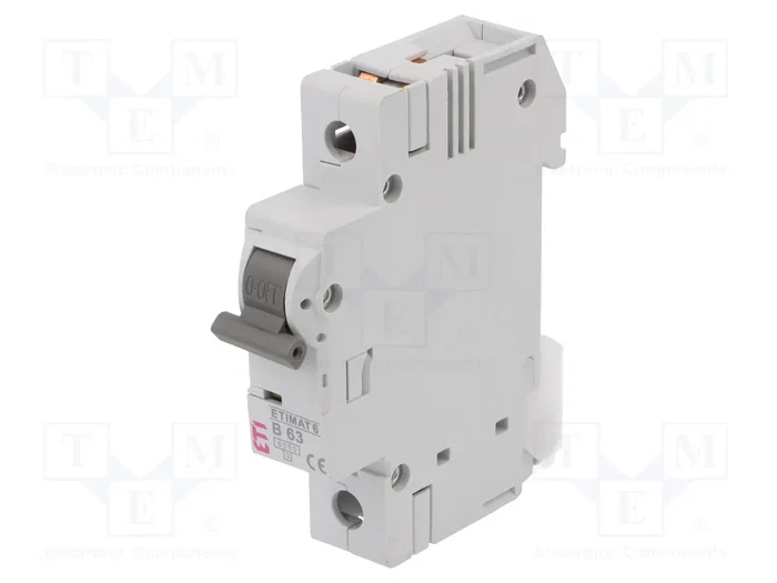 ETI POLAM Interruptor magnetotérmico ETIMAT 6 1P 63A 6kA ETI POLAM Interruptor magnetotérmico ETIMAT 6 1P 63A 6kA