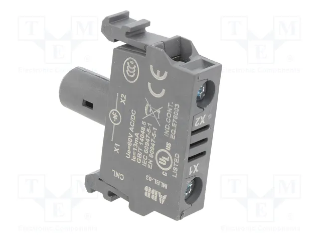 ABB Elemento iluminador LED amarillo 22mm 60VDC