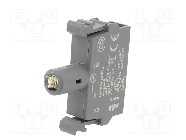 ABB Elemento iluminador LED amarillo 22mm 60VDC