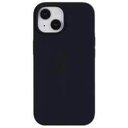 eSTUFF iPhone 15 Funda de silicona magnética INFINITE ROME - Negro - 81% material reciclado - Protección y carga inalámbrica
