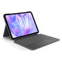 Logitech Combo Touch Teclado QWERTZ Suizo con Trackpad y Retroiluminación para iPad Pro 11-inch (M4) Grafito