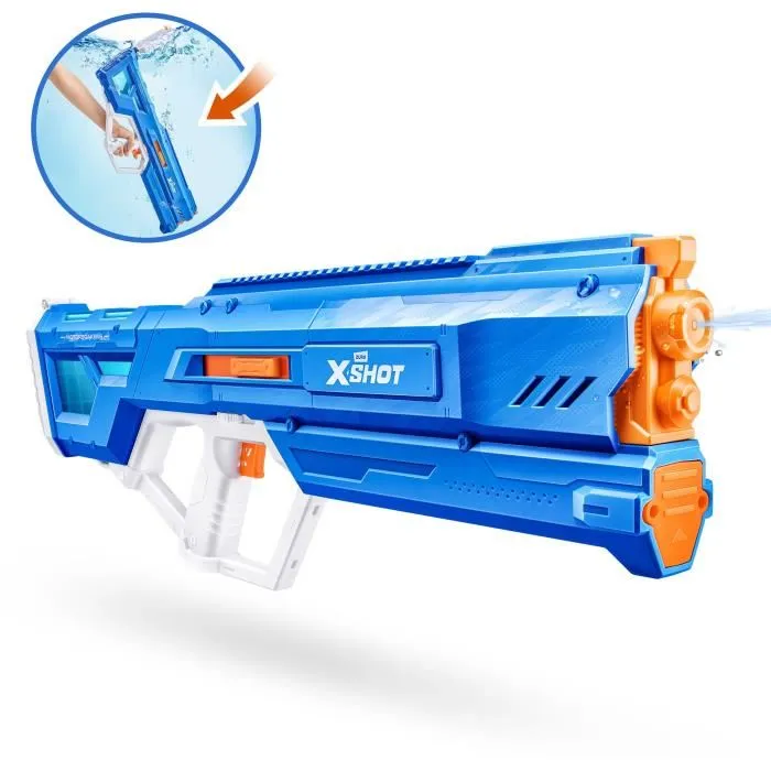 Zuru Pistola de Agua Motorizada X-SHOT Mega Pulse 4894680036048 - Llenado Rápido, Batería Recargable, Alcance 9m, Depósito 1.1L Zuru Pistola de Agua Motorizada X-SHOT Mega Pulse 4894680036048 - Llenado Rápido, Batería Recargable, Alcance 9m, Depósito 1.1L