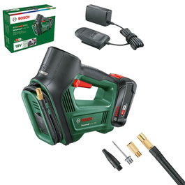 Bosch Compresor de Batería Inflado Rápido 30 L/min 10.3 Bares con Manguera 700 mm