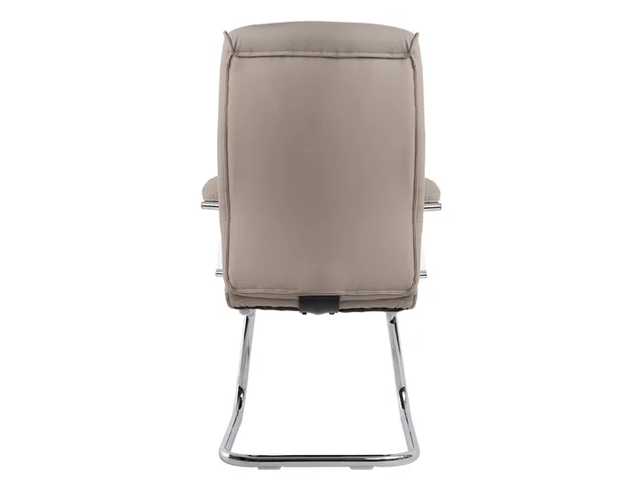 Q-connect Silla de Escritorio ENA Simil Piel Base Metálica Color Gris Alto 105cm Ancho 63cm Profundo 65cm