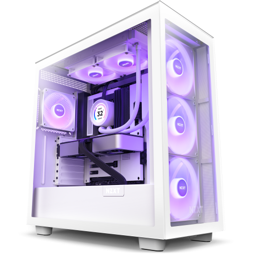 NZXT RL-KR24E-W1 Kraken Elite 240 RGB Sistema de refrigeración líquida todo en uno, 2x12cm, Blanco, Pantalla LCD