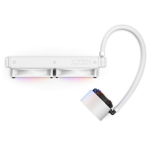 NZXT RL-KR24E-W1 Kraken Elite 240 RGB Sistema de refrigeración líquida todo en uno, 2x12cm, Blanco, Pantalla LCD