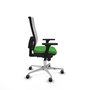PIQUERAS Y CRESPO Silla de oficina Horna Verde y Blanco con Brazos 3D
