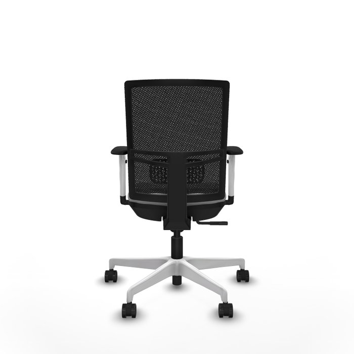 PIQUERAS Y CRESPO Silla de oficina Yunquera con mecanismo Sincro, Gris claro y Negro