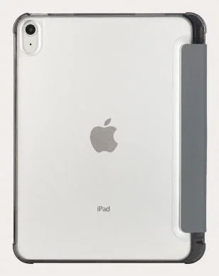 Tucano Funda Folio Satin para iPad 10.9" 10ª Generación 2022 - Gris Transparente, Policarbonato y TPU, Resistente a Golpes, Con Modo Espera