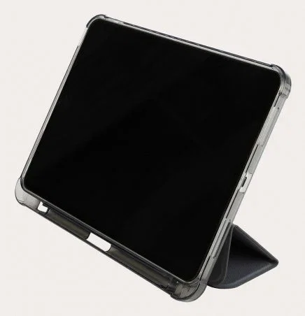 Tucano Funda Folio Satin para iPad 10.9" 10ª Generación 2022 - Gris Transparente, Policarbonato y TPU, Resistente a Golpes, Con Modo Espera