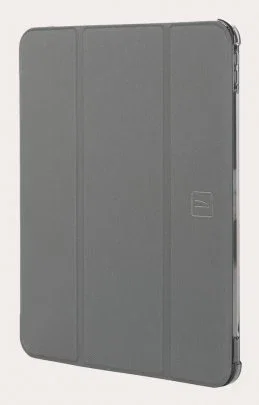 Tucano Funda Folio Satin para iPad 10.9" 10ª Generación 2022 - Gris Transparente, Policarbonato y TPU, Resistente a Golpes, Con Modo Espera