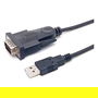 EQUIP Adaptador USB-A a Serie RS232 DB9 Macho-Macho 1.50m Negro