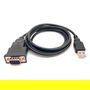 EQUIP Adaptador USB-A a Serie RS232 DB9 Macho-Macho 1.50m Negro