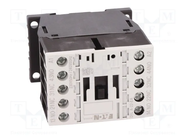 EATON ELECTRIC Contactor DILA-22 4-polar 230VAC 4A