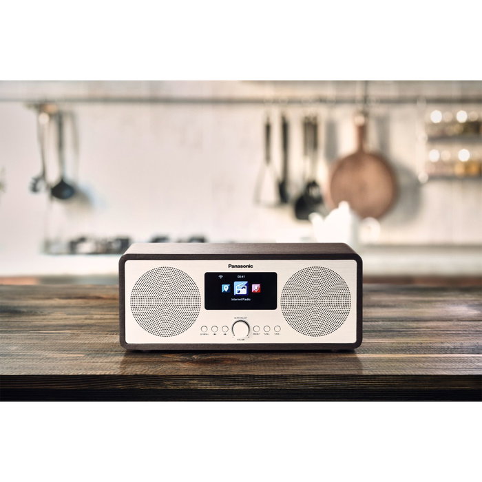 Panasonic RF-D40EG-K Radio por Internet con DAB+ y Bluetooth 5.3, Negro/Plata Panasonic RF-D40EG-K Radio por Internet con DAB+ y Bluetooth 5.3, Negro/Plata