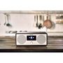 Panasonic RF-D40EG-K Radio por Internet con DAB+ y Bluetooth 5.3, Negro/Plata