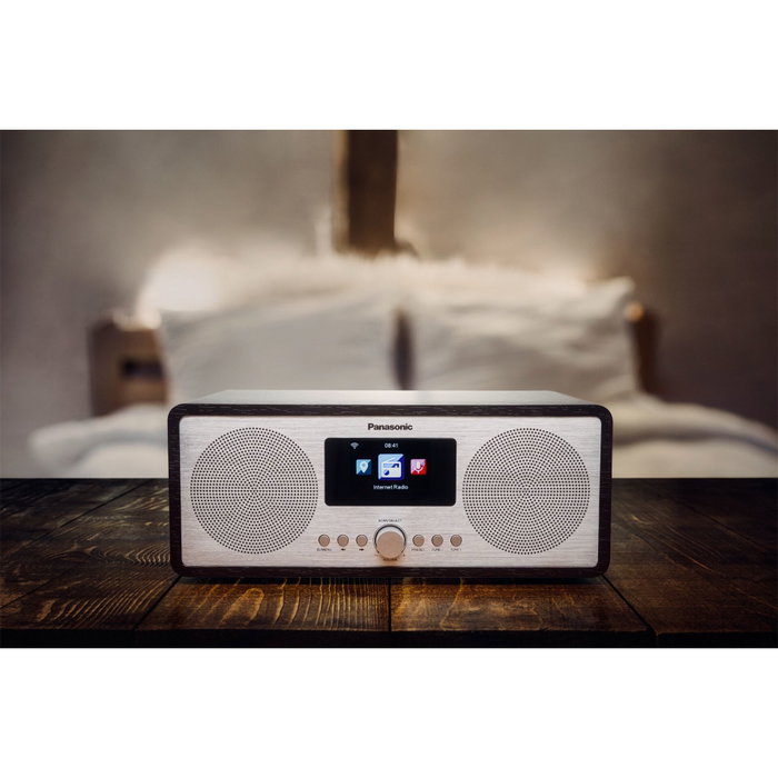 Panasonic RF-D40EG-K Radio por Internet con DAB+ y Bluetooth 5.3, Negro/Plata Panasonic RF-D40EG-K Radio por Internet con DAB+ y Bluetooth 5.3, Negro/Plata