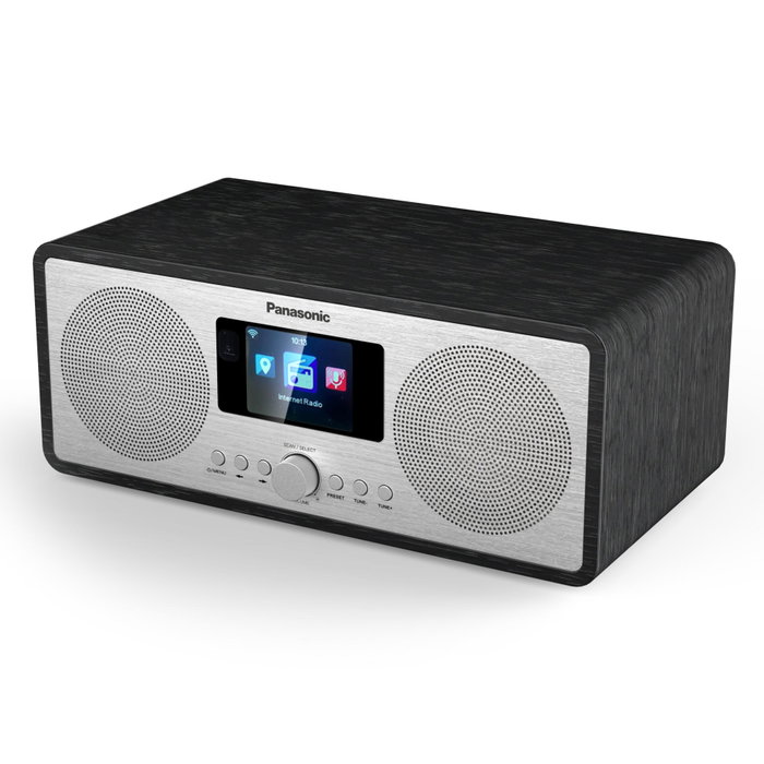 Panasonic RF-D40EG-K Radio por Internet con DAB+ y Bluetooth 5.3, Negro/Plata Panasonic RF-D40EG-K Radio por Internet con DAB+ y Bluetooth 5.3, Negro/Plata