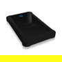 ICY BOX IB-233U3-B Carcasa Externa para Disco Duro SSD 2.5" USB 3.0 Negro con Funda de Silicona