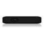 ICY BOX IB-233U3-B Carcasa para HDD/SSD de 2,5 pulgadas con funda de silicona, Negro