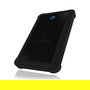 ICY BOX IB-233U3-B Carcasa Externa para Disco Duro SSD 2.5" USB 3.0 Negro con Funda de Silicona