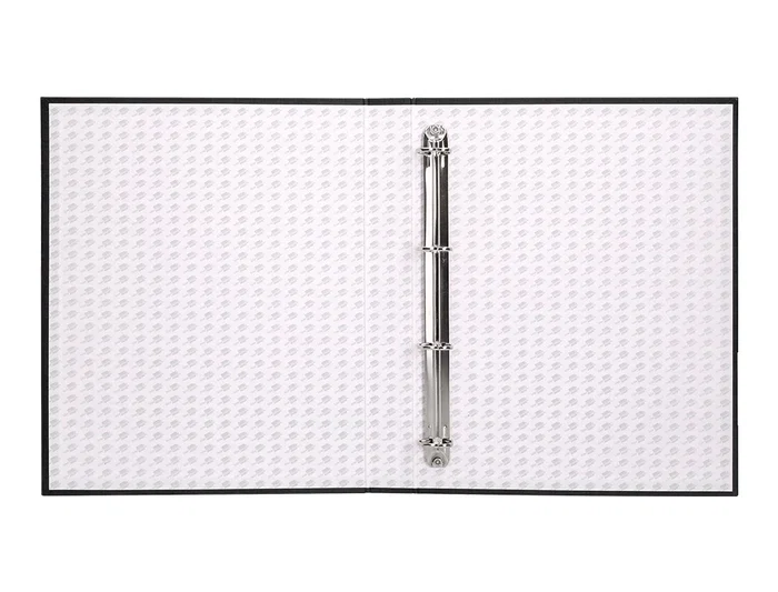 Liderpapel Carpeta de 4 Anillas 40mm Mixtas Folio Cartón Forrado Paper Coat Negra
