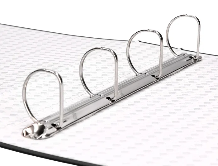 Liderpapel Carpeta de 4 Anillas 40mm Mixtas Folio Cartón Forrado Paper Coat Negra