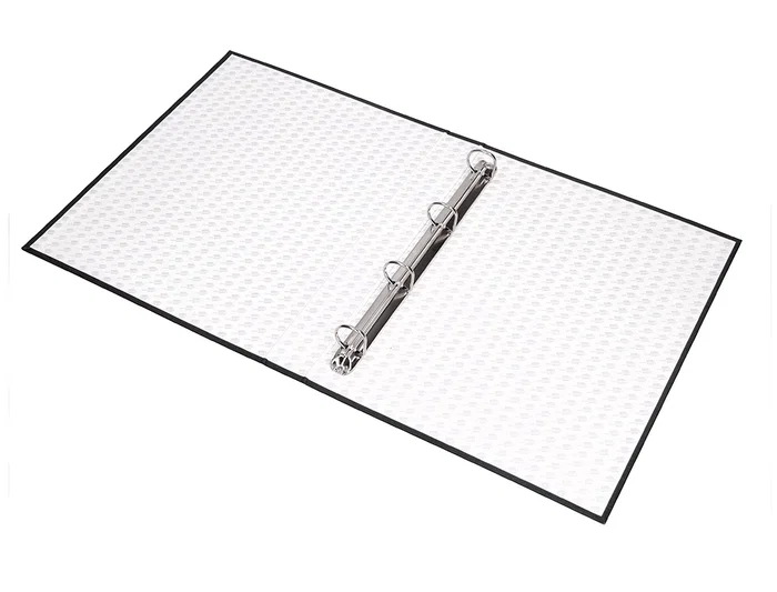 Liderpapel Carpeta de 4 Anillas 40mm Mixtas Folio Cartón Forrado Paper Coat Negra